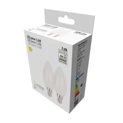 Led-Pærer*LED-pære kerte 3,6 W E14 2-pk.