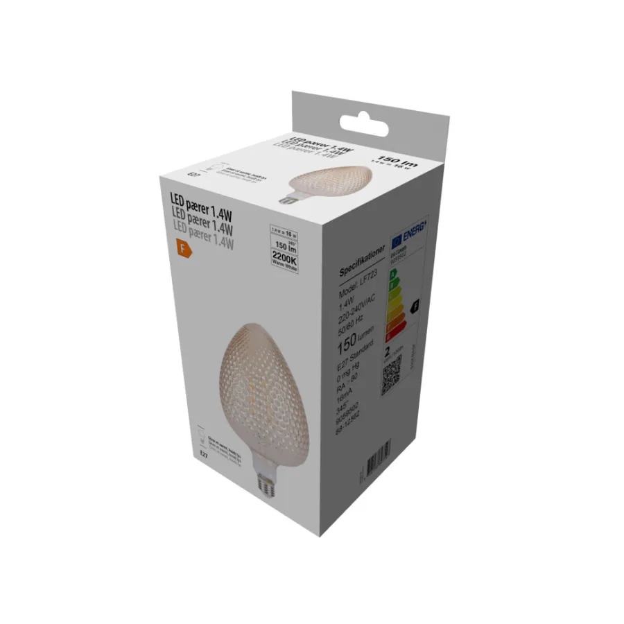 Led-Pærer*LED-pære Nut Amber 1,4 W E27