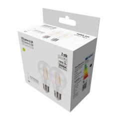 Led-Pærer*LED-pære standard 6,5 W E27 2-pk.