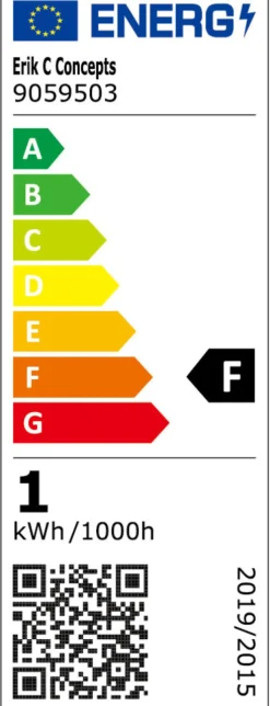 Led-Pærer*LED-pære Stripes Amber 1,4 W E27