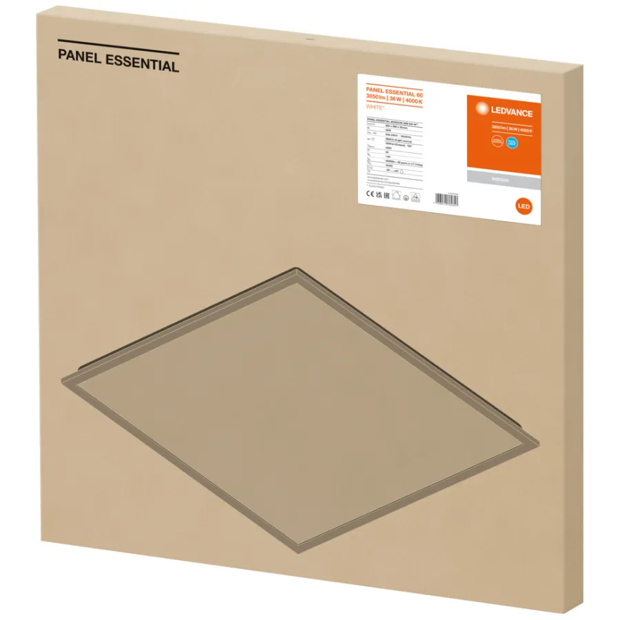 LEDVANCE Loftlamper|Væglamper*Panel Essential t/indbygning 36 W 600 x 600 mm
