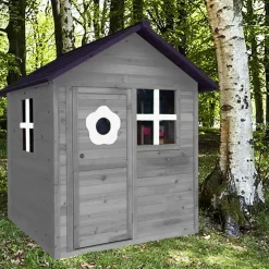 Nordic Play Sandkasser & Legehuse*Legehus 148 x 132 cm - Grå/sort