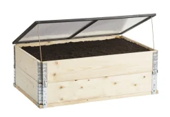 Garden® Planteborde & Højbede*Låg til højbedsramme sort 120 x 80 cm -