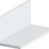Profillister*Listeprofil aluminium hvid 15 x 15 x 1000 mm