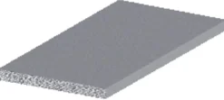 Profillister*Listeprofil flad alu 2 x 25 x 1000 mm
