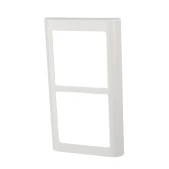 Lauritz Knudsen Tangenter & Rammer Til Stikkontakter*LK FUGA® designramme Soft 63 2×1 modul lodret hvid