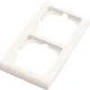 Lauritz Knudsen Tangenter & Rammer Til Stikkontakter*LK FUGA® Softline 63 ramme 2 moduler vandret