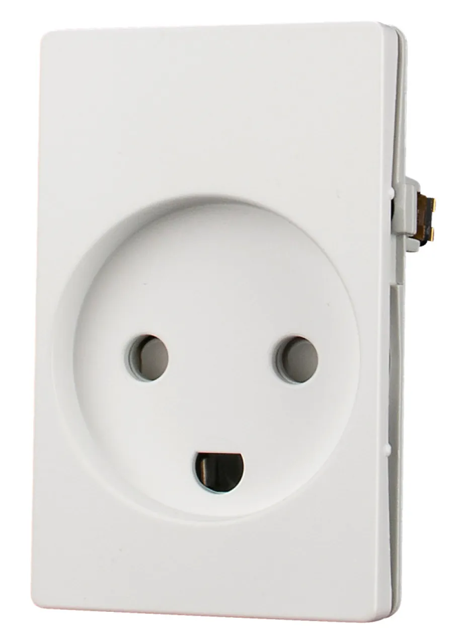 Lauritz Knudsen Stikkontakter & Afbrydere*LK FUGA® stikkontakt m/jord hvid 1,5 modul