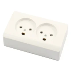Lauritz Knudsen Stikkontakter & Afbrydere*LK Opus® 66 stikkontakt med jord 2 udtag