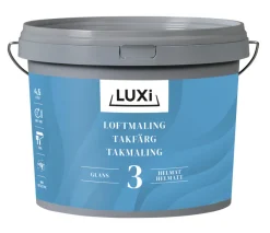 LUXI® Loftmaling*Loftmaling glans 3 4,5 liter - Hvid