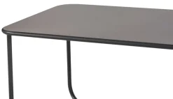 Loungemøbler*Loungesæt 4 dele sort stel/grå hynder Sort stel/grå hylder
