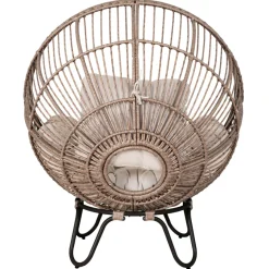 Sunlife® Havestole|Loungemøbler*Loungestol Louisiana natur/sort inkl. hynde -