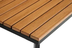 Sunlife® Sæsonafslutning|Loungemøbler*Loungesæt Tokyo 4 dele sort/grå/teak -