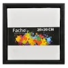 Fache Hobbymaling*Lærred med sort svæveramme 20 x 20 cm
