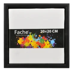 Fache Hobbymaling*Lærred med sort svæveramme 20 x 20 cm
