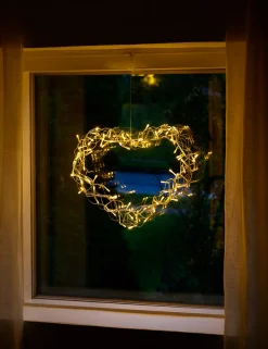 Stemning® Dekorativ Belysning - Udendørs*Lyshjerte 80 LED-pærer 40 cm