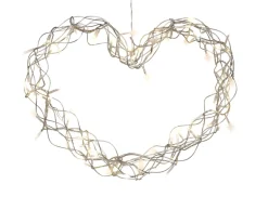 Stemning® Dekorativ Belysning - Udendørs*Lyshjerte 80 LED-pærer 40 cm
