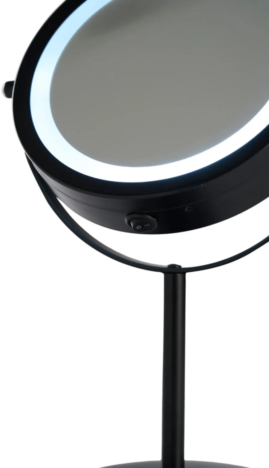 DAY Tilbehør Til Badeværelset|Spejle*Makeup spejl m/lys Ø 17,5 cm - Sort