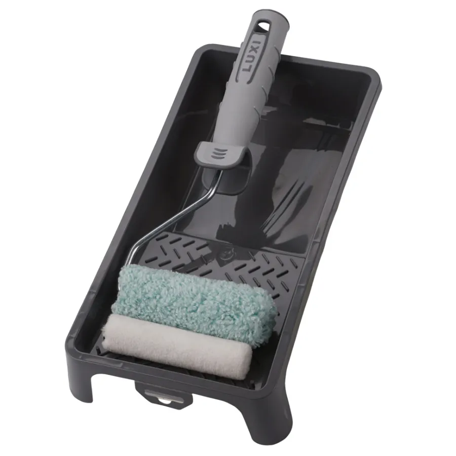 LUXI® Rulle- & Penselsæt*Malerrullesæt 10 cm 4 dele -