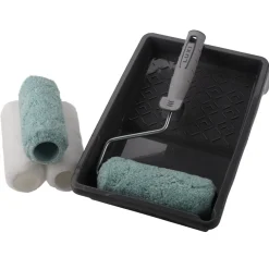 LUXI® Rulle- & Penselsæt*Malerrullesæt 18 cm m/4 ruller -