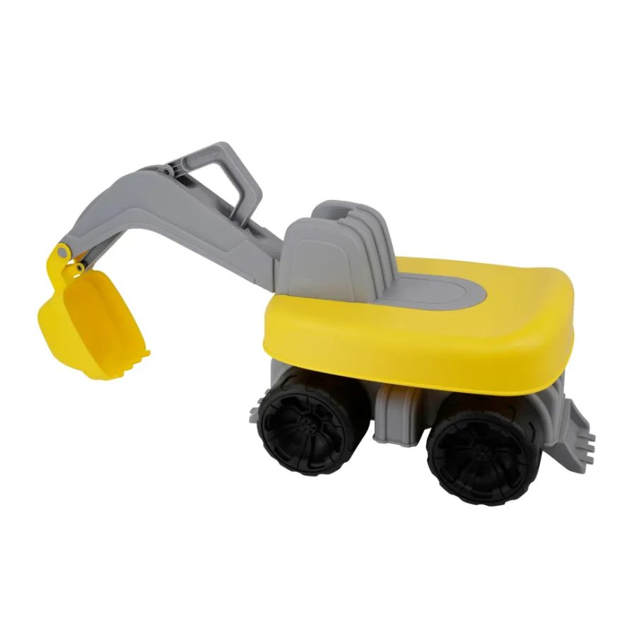 Ud & Leg® Legetøj*Mega gravemaskine 63 cm Gul/grå/sort