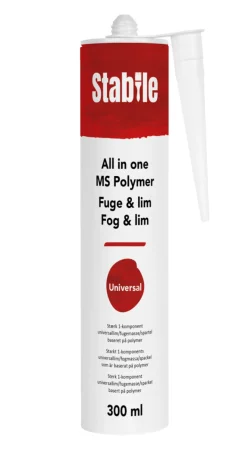 Stabile® Montagelim*MS fuge all in one hvid 300 ml -