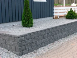 Betongruppen RBR Læ- & Støttemure*Murblok Lock-Block grå 30 x 17,5 x 15 cm
