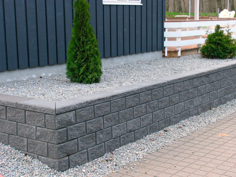 Betongruppen RBR Læ- & Støttemure*Murblok Lock-Block grå 30 x 17,5 x 15 cm
