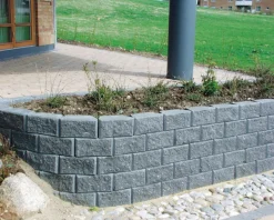 Betongruppen RBR Læ- & Støttemure*Murblok Lock-Block grå 30 x 17,5 x 15 cm