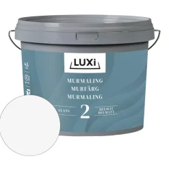 LUXI® Tag-, Mur- & Sokkelmaling*Murmaling 4,5 liter - Kalkhvid