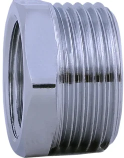 Forkromede*Nippelmuffe forkromet 3/4" x 1/2"