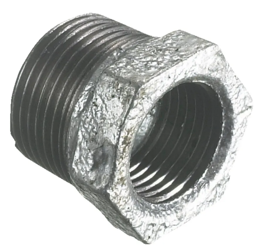 Galvaniserede*Nippelmuffe galvaniseret 3/4" x 1/2"