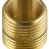 Messing*Nippelrør sammenskåret messing 1/2"