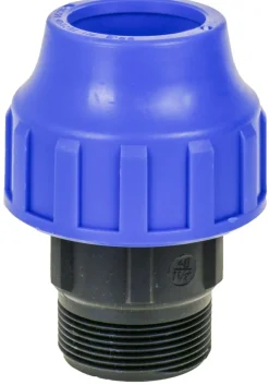 Fittings Til Rør*Nippel til PEM 3/4" x 32 mm Blå/sort
