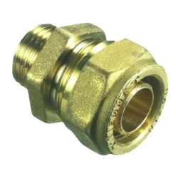 Gulvvarme*Nippel til PeX rør i gulvvarme 1/2" x 20 mm