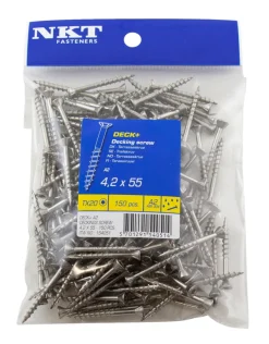 NKT Fasteners Skruer*DECK+ terrasseskrue 4,2 x 55 mm 150 stk.