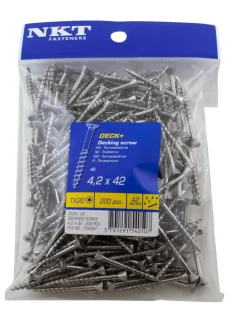 NKT Fasteners Skruer*DECK+ terrasseskrue 4,2 x 42 mm 200 stk.