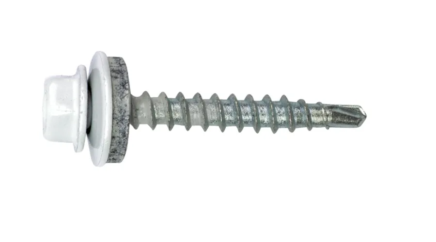 NKT Fasteners Skruer*farmerskrue hvid 4,8 x 35 mm 200 stk. Hvidlakeret RAL 9010