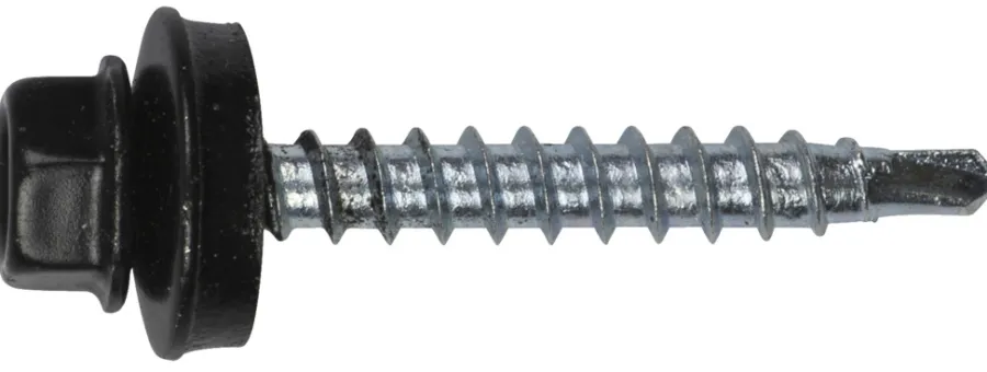 NKT Fasteners Skruer*farmerskrue sort 4,8 x 35 mm 200 stk. Sortlakeret RAL 9005