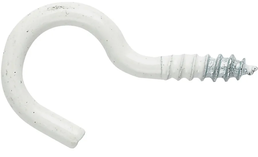 NKT Fasteners Skruer*skruekrog 3,0 x 40 mm hvid 6 stk.