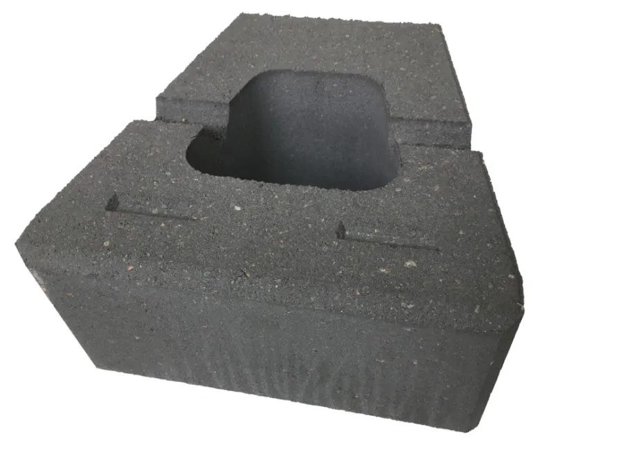 Betongruppen RBR Læ- & Støttemure*Nordic Block glat koks 30 x 30 x 15 cm