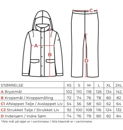 Oak Creek® Beklædning*regntøj unisex str. S sort