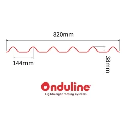 Onduline Tagplader*Easyfix® tagplade bitumen 0,82 x 2 meter Sort