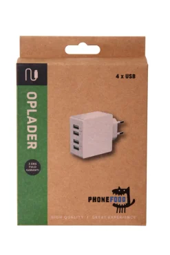 PhoneFood Kabler & Adaptere*Oplader med 4 USB porte