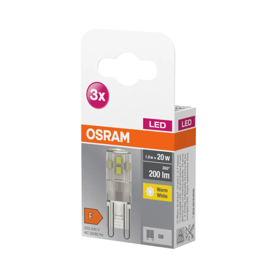 Osram Led-Pærer*LED Base Special Pin G9 1,9 W 3-pk.