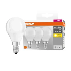 Osram Led-Pærer*LED kronepære E14 4,9 W 3-pk.