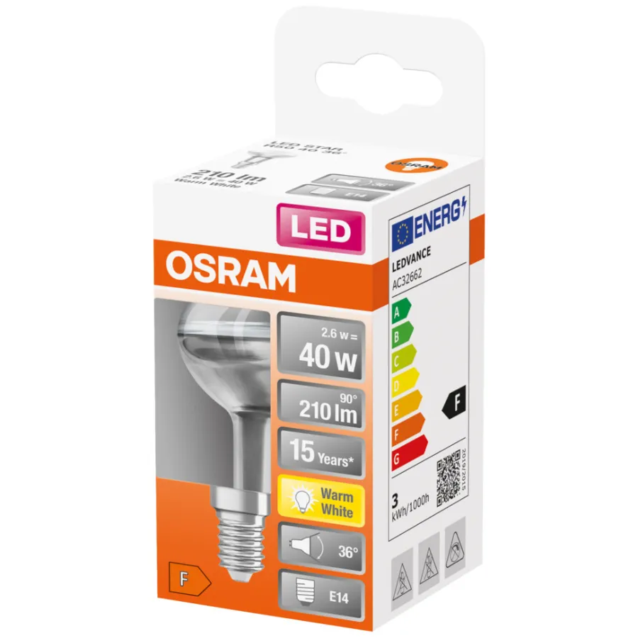 Osram Led-Pærer*LED reflektor R50 spot E14 2,6 W