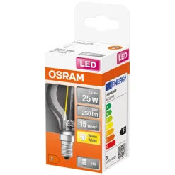 Osram Led-Pærer*LED Star Classic klar kronepære E14 2,5 W