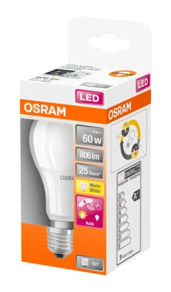 Osram Led-Pærer*LED Star Classic sensorpære E27 8,5 W
