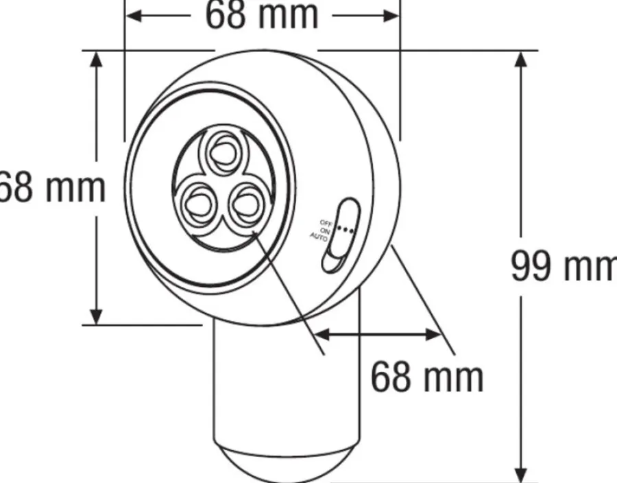 Osram Sensorlamper*Spylux sensorlampe batteri Hvid